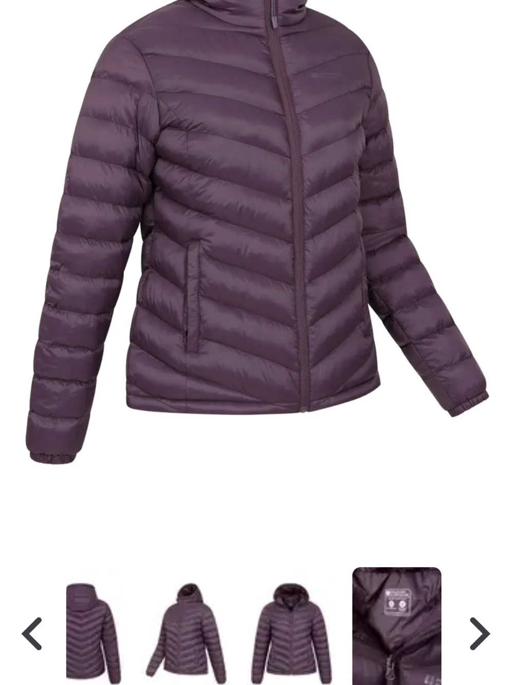 Women's Quilted Puffer Jacket in Plum